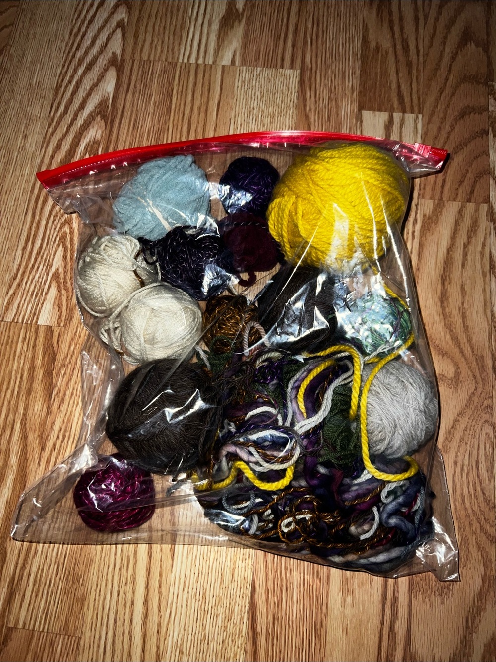 Bag of Assorted Color Crafting Yarns